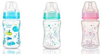 Пляшка антиколікова з широким отвором 240 мл.(0+) "BabyOno" 403 фото